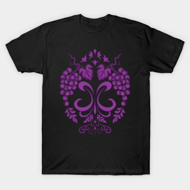 Purple Grapes T-Shirt by SWON Design